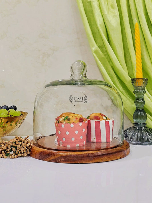 Copy of Glass Dome With Wooden Base 7x6"