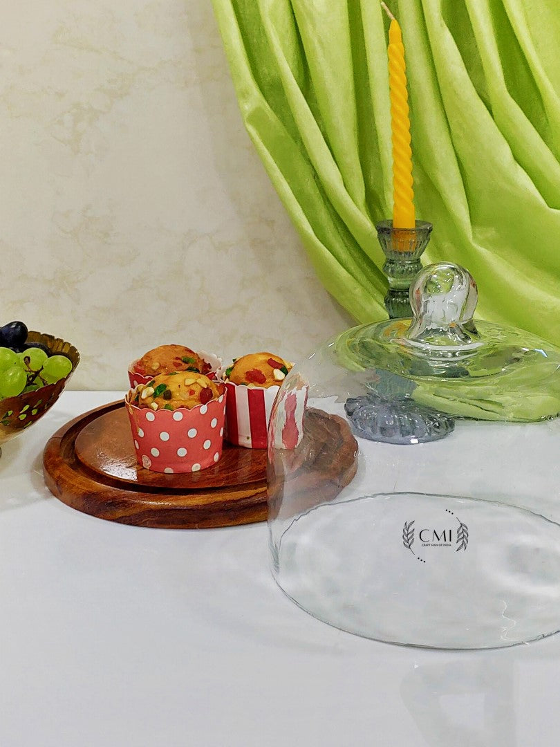 Copy of Glass Dome With Wooden Base 7x6"