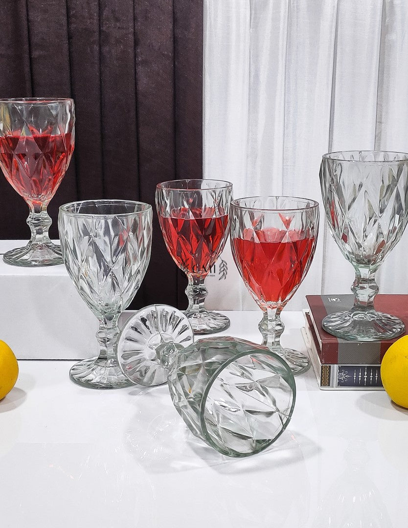 Red Wine Glass Plain Set