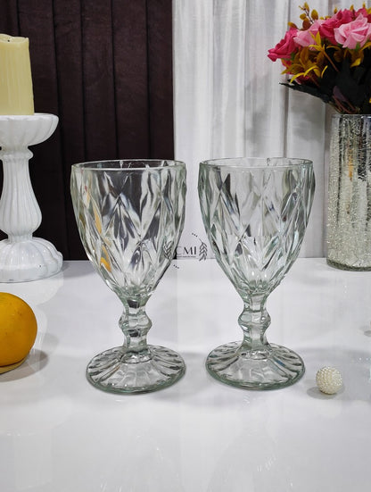 Red Wine Glass Plain Set