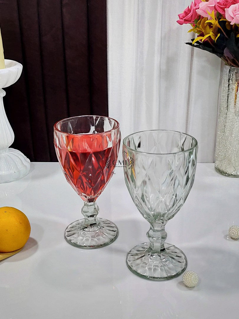 Red Wine Glass Plain Set