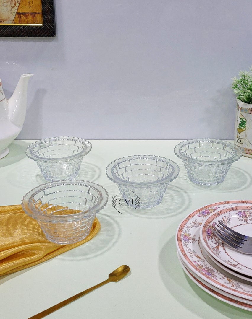 Matt Design Glass Bowl Set