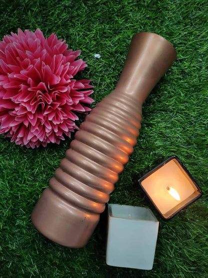 Copper Vase Ring Shape Set of 2