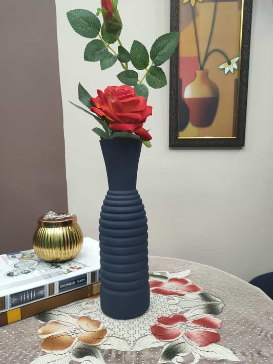 Dark Blue Vase Ring Shape Set of 2
