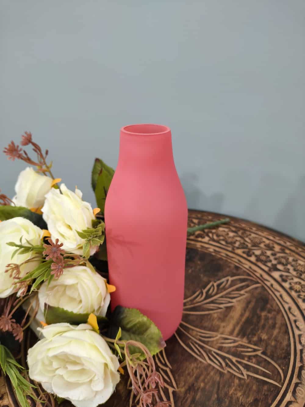Bottle Glass Vase Colored
