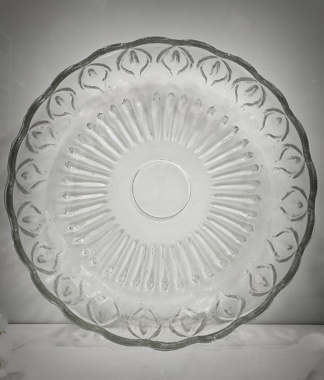 Leaf Glass Bowl 8 Inch