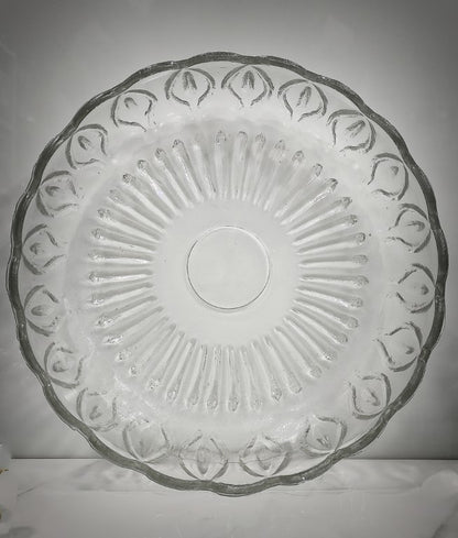 Leaf Glass Bowl 8 Inch
