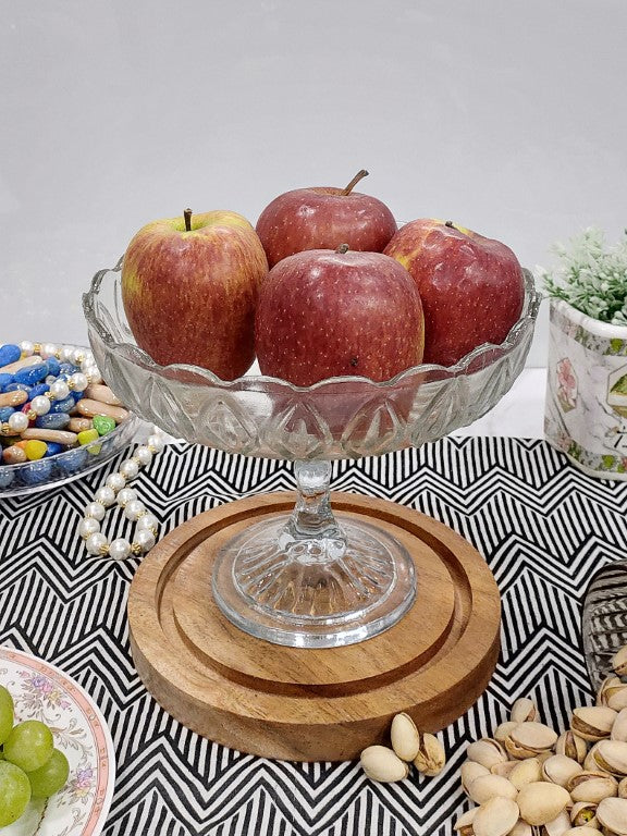 Leaf Glass Bowl 8 Inch