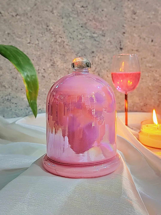Holographic Jars  Cloche Candle Holder