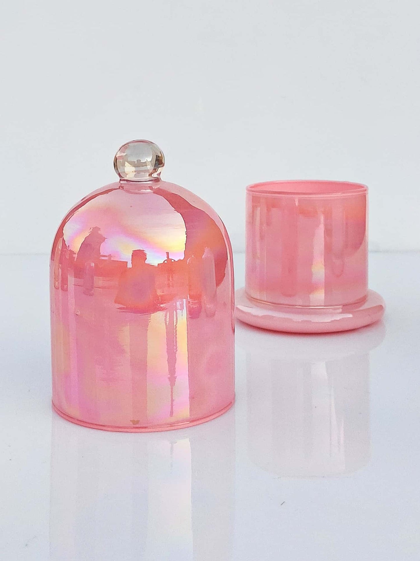Holographic Jars  Cloche Candle Holder