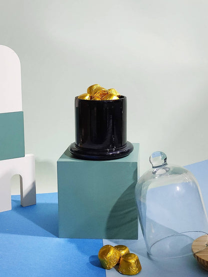 Glass Cloche Black