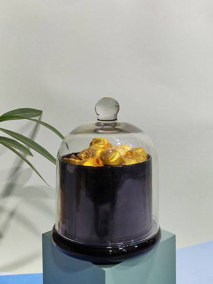 Glass Cloche Black