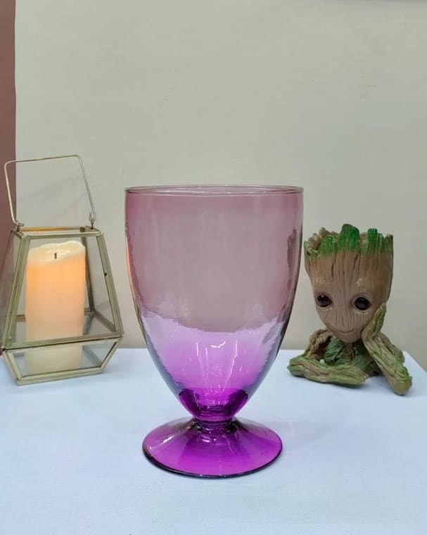 Hurricane Flower Vase Colored