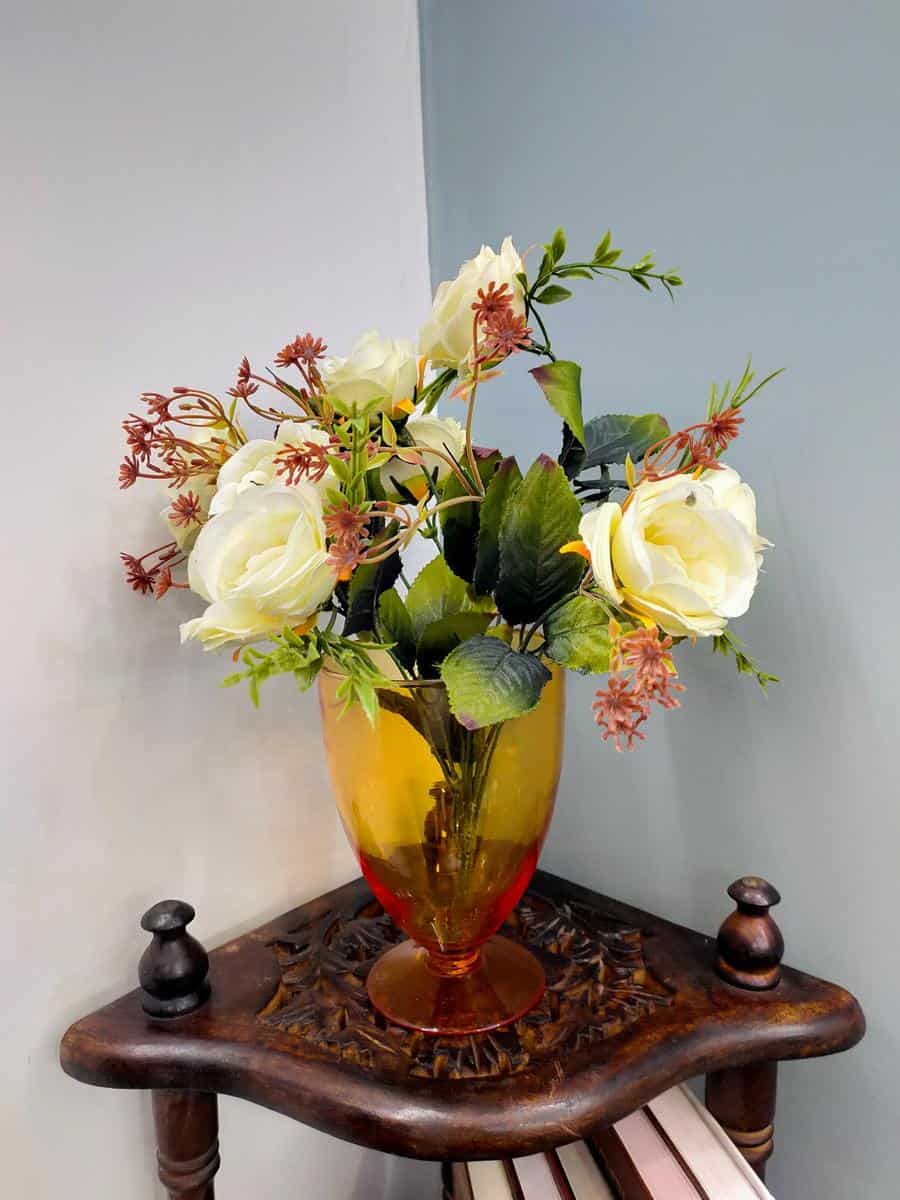 Hurricane Flower Vase Colored