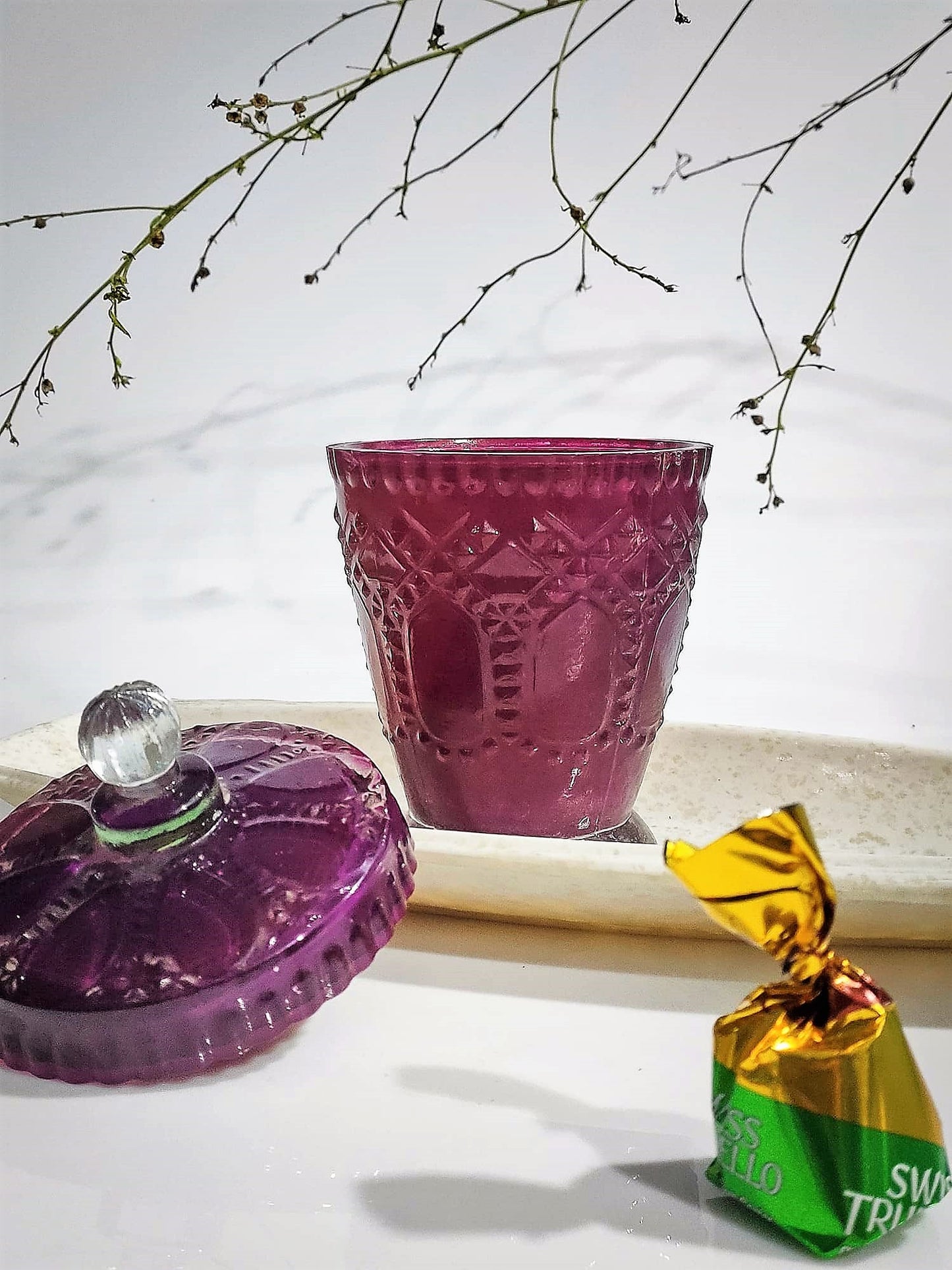 Press Glass Jar Tappred
