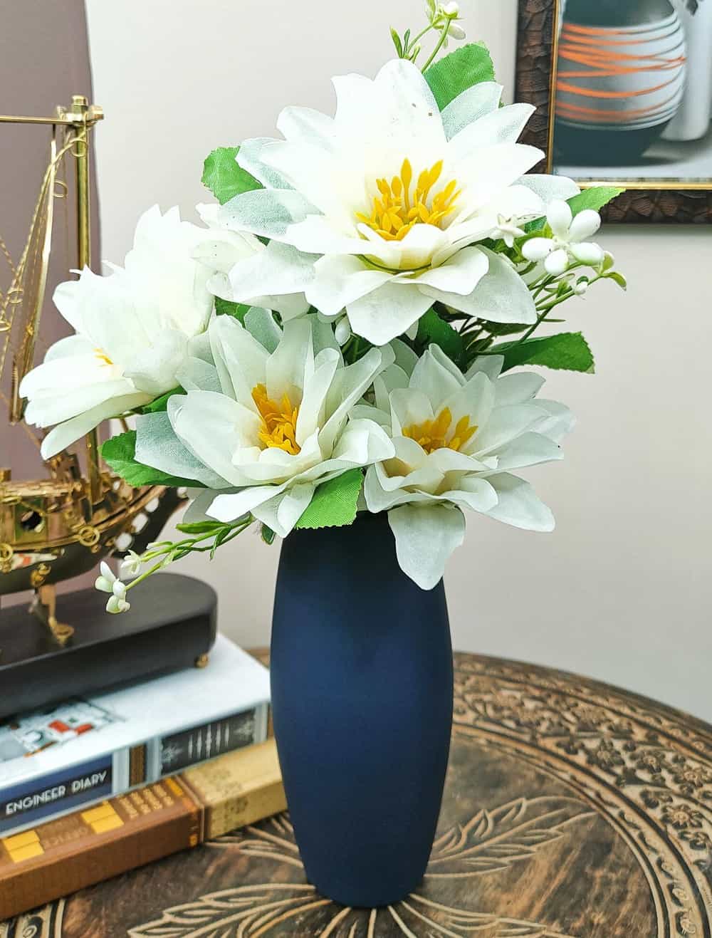 Matt Oval Glass Vase Set of 2