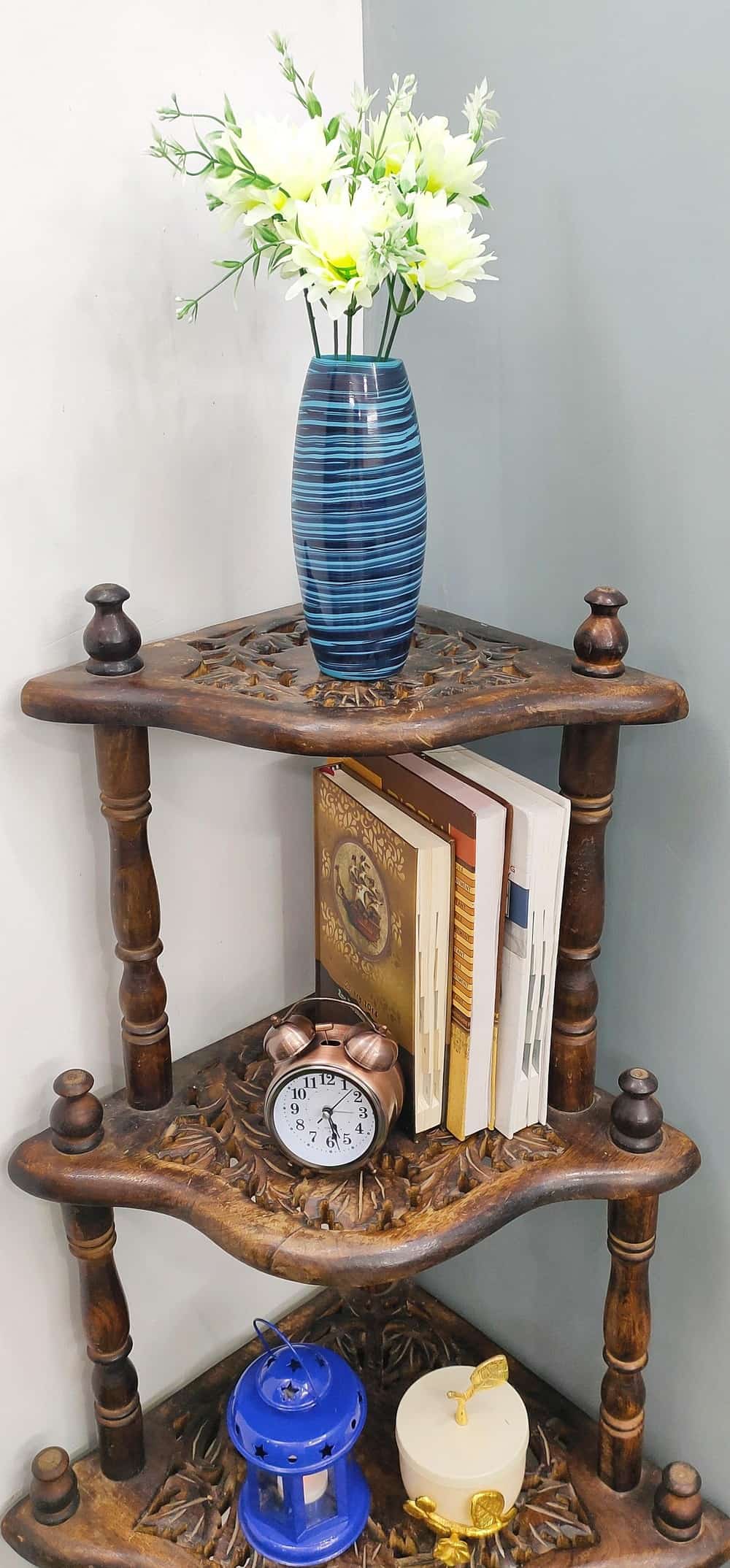 Designer Oval Glass Vase Set of 2