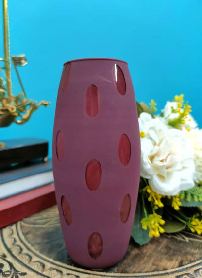 Designer Oval Glass Vase Set of 2