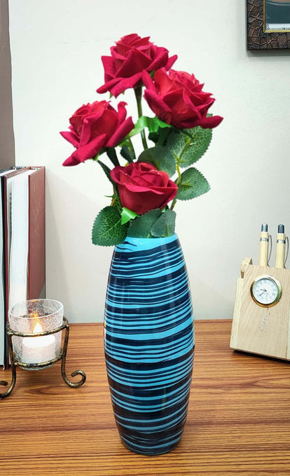 Designer Oval Glass Vase Set of 2